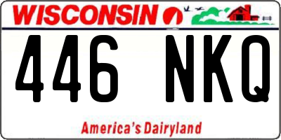 WI license plate 446NKQ