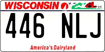 WI license plate 446NLJ