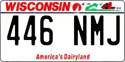 WI license plate 446NMJ