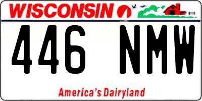 WI license plate 446NMW