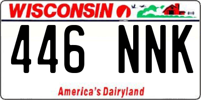 WI license plate 446NNK