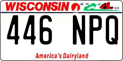 WI license plate 446NPQ