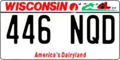 WI license plate 446NQD
