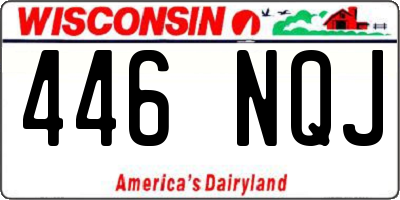 WI license plate 446NQJ