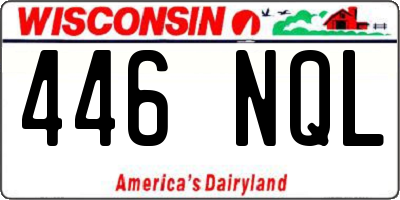 WI license plate 446NQL