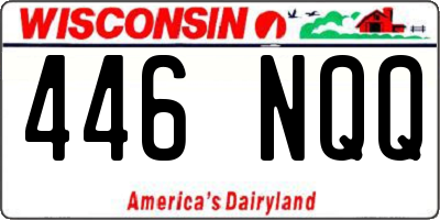 WI license plate 446NQQ