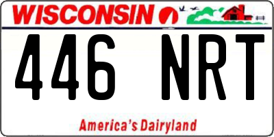 WI license plate 446NRT