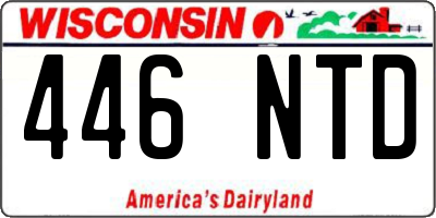 WI license plate 446NTD