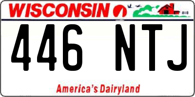 WI license plate 446NTJ