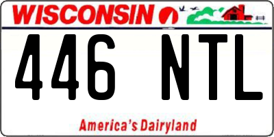 WI license plate 446NTL