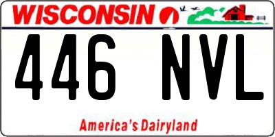 WI license plate 446NVL