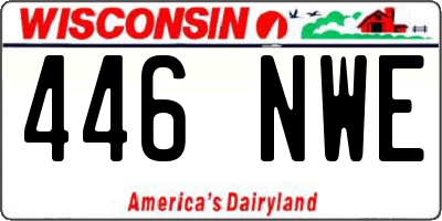 WI license plate 446NWE