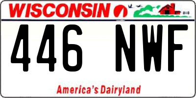 WI license plate 446NWF
