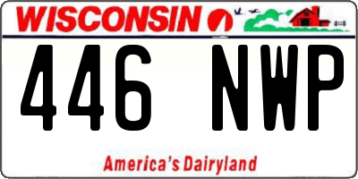 WI license plate 446NWP