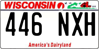 WI license plate 446NXH
