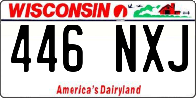 WI license plate 446NXJ