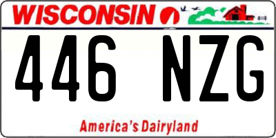 WI license plate 446NZG