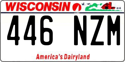 WI license plate 446NZM