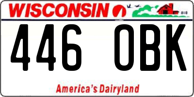 WI license plate 446OBK