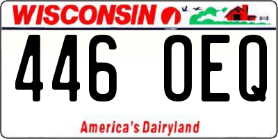 WI license plate 446OEQ