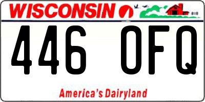 WI license plate 446OFQ