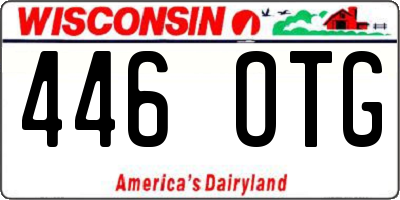 WI license plate 446OTG
