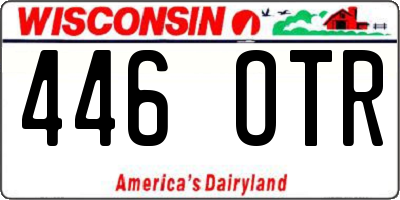 WI license plate 446OTR