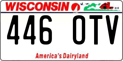 WI license plate 446OTV