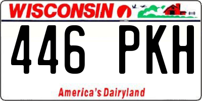 WI license plate 446PKH