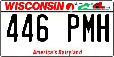 WI license plate 446PMH