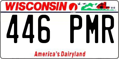 WI license plate 446PMR