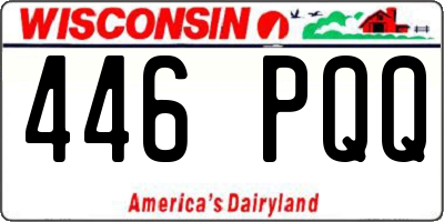 WI license plate 446PQQ