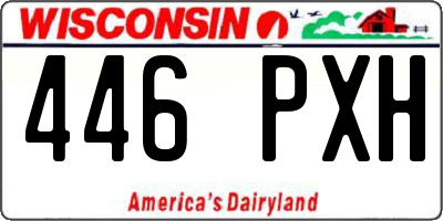 WI license plate 446PXH