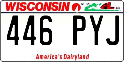 WI license plate 446PYJ