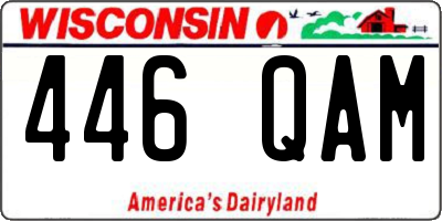 WI license plate 446QAM