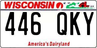 WI license plate 446QKY