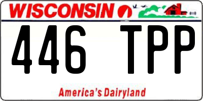 WI license plate 446TPP