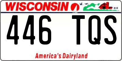 WI license plate 446TQS