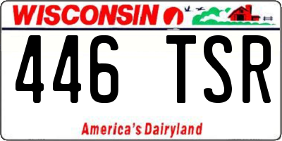 WI license plate 446TSR