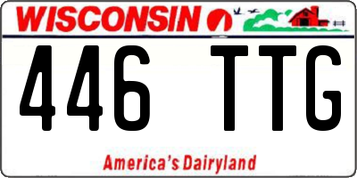 WI license plate 446TTG
