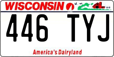 WI license plate 446TYJ