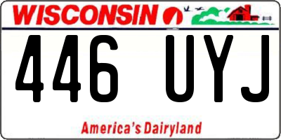 WI license plate 446UYJ