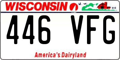 WI license plate 446VFG