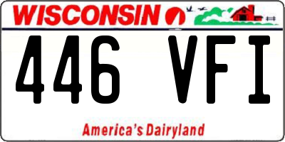 WI license plate 446VFI