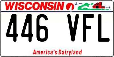 WI license plate 446VFL