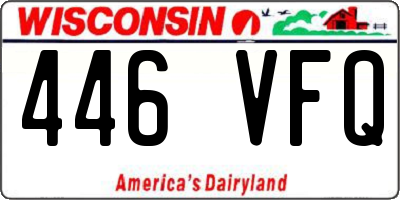 WI license plate 446VFQ