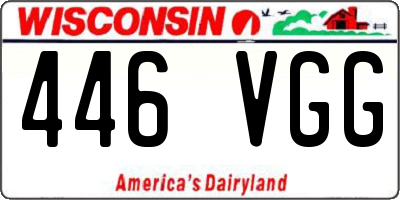 WI license plate 446VGG