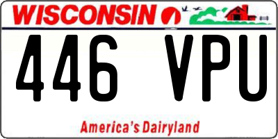 WI license plate 446VPU