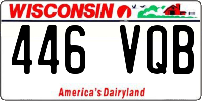 WI license plate 446VQB