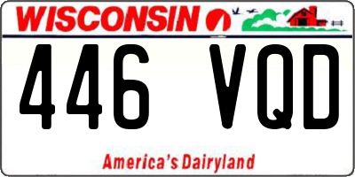 WI license plate 446VQD